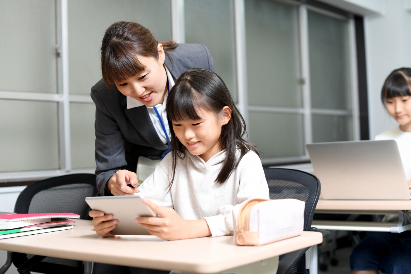 授業でタブレットを利用