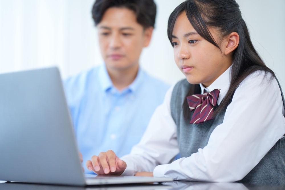 パソコン学習が浸透する高校生